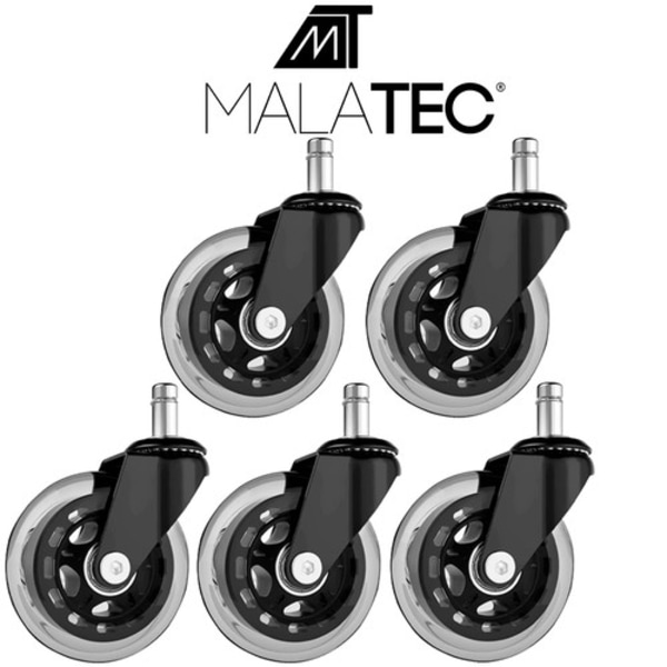 Hjul til en kontorstol - 5 stk. Malatec 22077