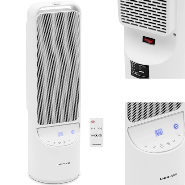 Sähköpylväspatteri kaukosäätimellä 1200/2000 W