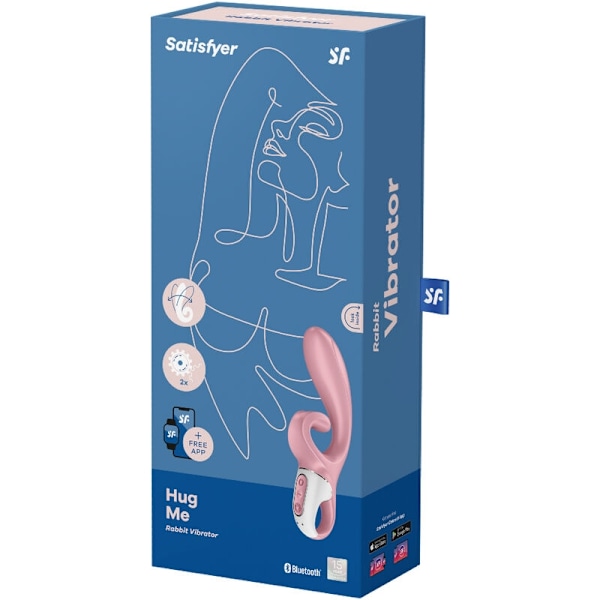 Satisfyer - Hug Me Rabbit Vibrator App Rosa