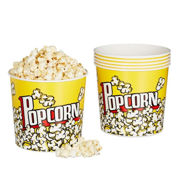 Popcornhink Återanvändbar Uppsättning om 6