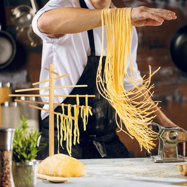 Bambus pasta tørrestativ