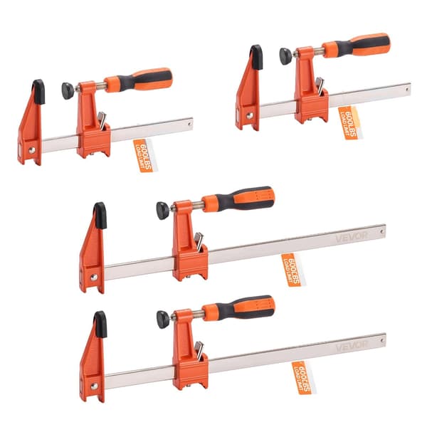 F-Clamp stångklämmor, 4-pack, 600 lb