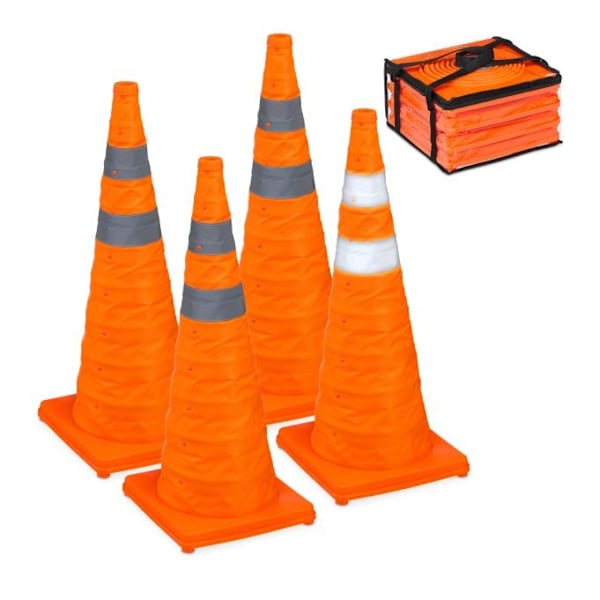 Vikbara koner 70 cm i 4-pack