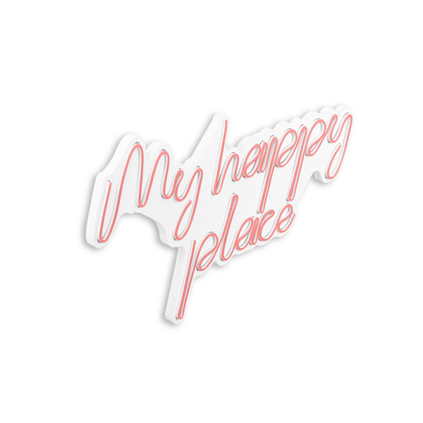 Dekorativ Plast Led-belysning My Happy Place - Rosa