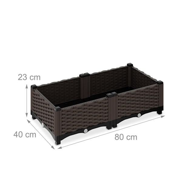Plantekasse i rattan look