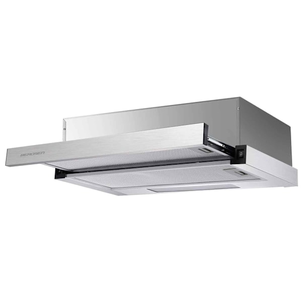 Teleskop emhætte 50 cm rustfrit stål BT-233
