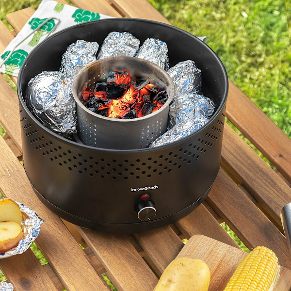 Kannettava savuton hiiligrilli CleanQ InnovaGoods