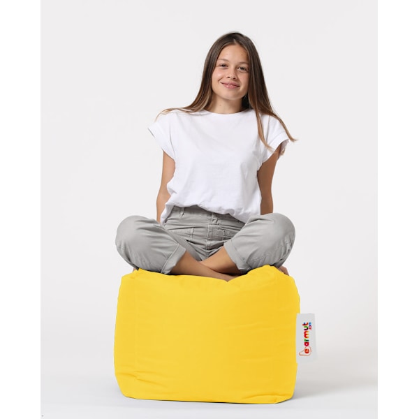 Garden Pouff Square Pouf - keltainen