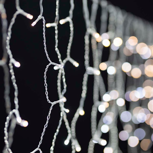 SmartLife Jouluvalot | Verho | Wi-Fi | Lämmin Valkoinen | 200 LED's | 3.00 m | Android™ / IOS