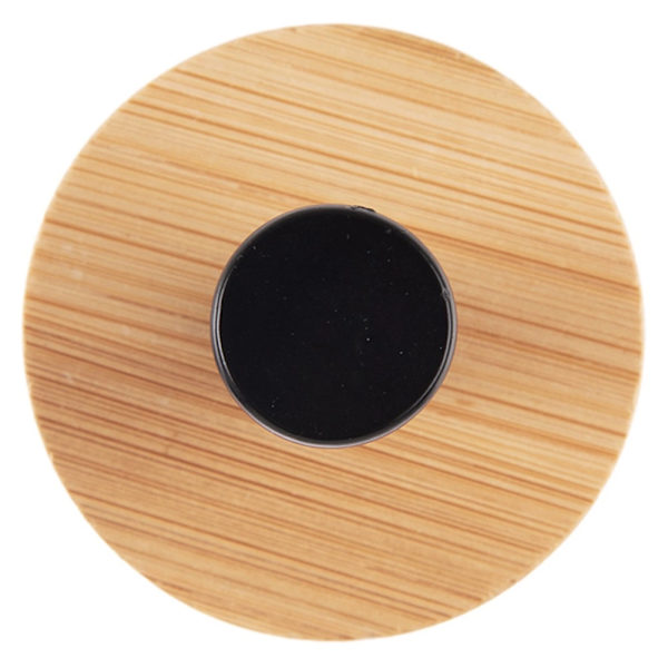 Seinäkoukut, Bambu ja Metalli, Musta, 5 cm, 2 kpl