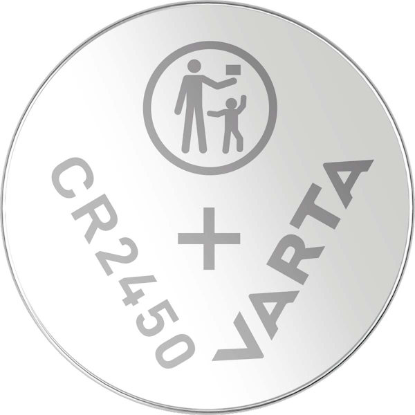 Litiumnappiparisto CR2450 | 3 V DC | 570 mAh | 2 - Läpipainopakkaus | Hopea