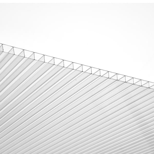 Drivhusplader i polycarbonat, 15 stk., 121 x 60,5 cm, klare