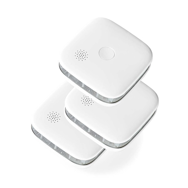 SmartLife Rökdetektor | Wi-Fi | Batteridriven | Givarens livscykel: 10 år | EN 14604 | Max. batteritid: 24 månader | 85 dB | Vit | 3 st