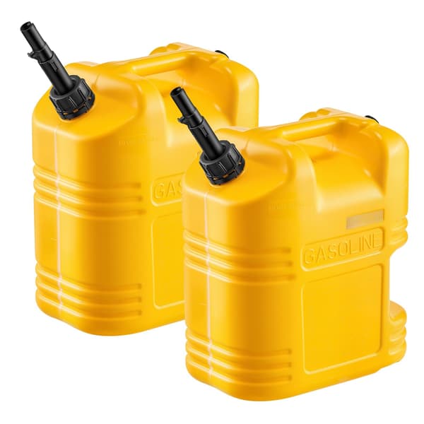 Bensindunk 19L 2-pack med pip och genomskinlig skala