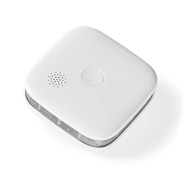SmartLife Rökdetektor | Wi-Fi | Batteridriven | Givarens livscykel: 10 år | EN 14604 | Max. batteritid: 24 månader | 85 dB | Vit | 1 st