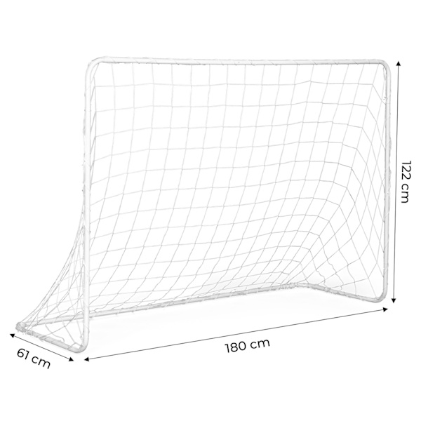 Jalkapallomaali jalkapalloverkolla 180x122cm ECOTOYS