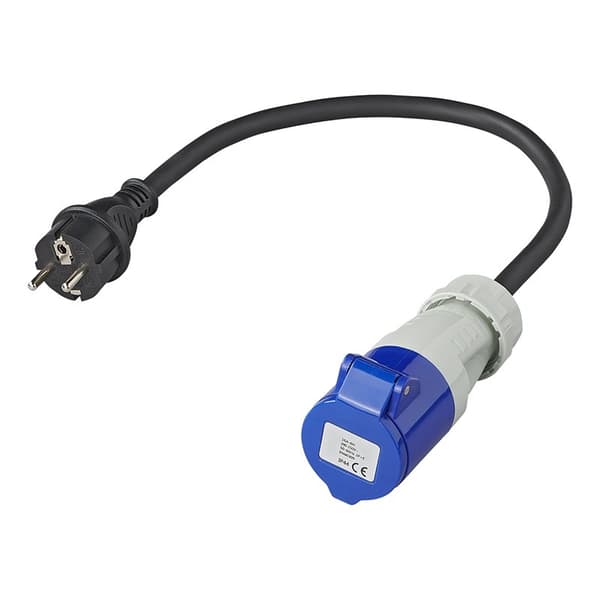 Adapterkabel 40cm fra Schuko stik til CEE
