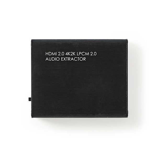 HDMI ™ Extractor | HDMI™ Input | HDMI™ Output / TosLink Hun / 1x 3.5 mm | Maksimal opløsning: 4K@60Hz | 18 Gbps | Metal | Antracit | Gaveæske