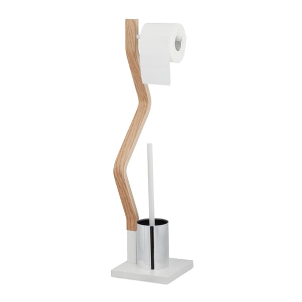 WC-tuoli seisomassa valkoinen