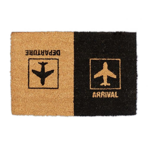 Dörrmatta kokosfiber ”Departure/Arrival”