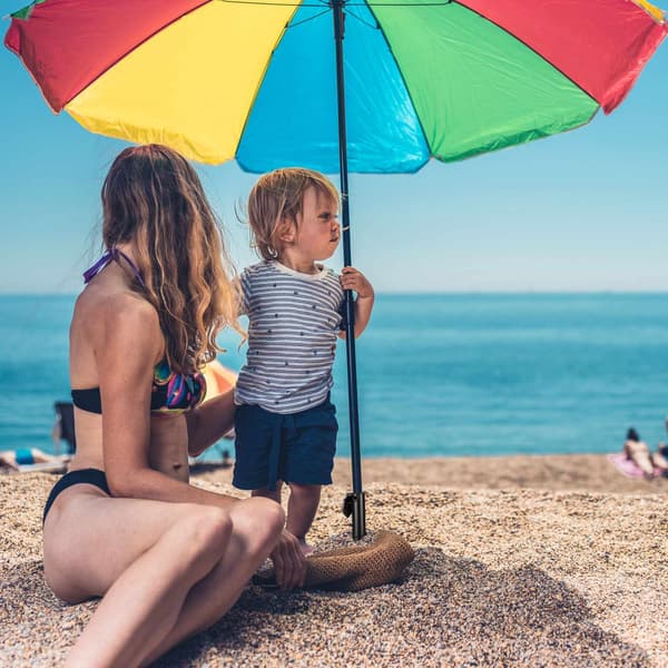Parasol med nederste ærme