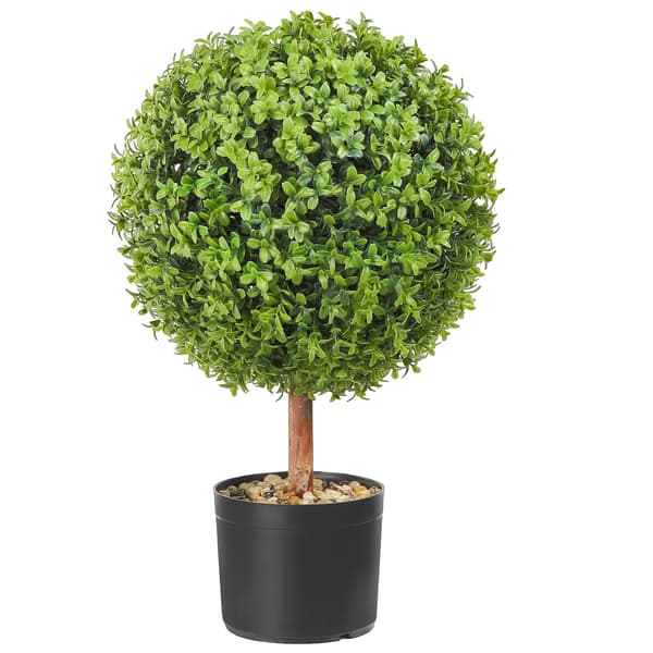 Konstgjorda buxbomträd, 60 cm, set om 2