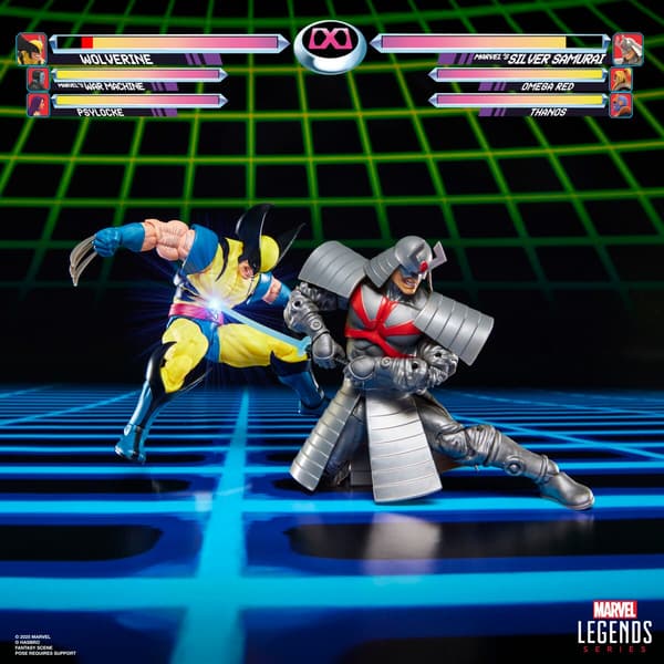 Wolverine & Silver Samurai Actionfigurer Set, 15 cm hög