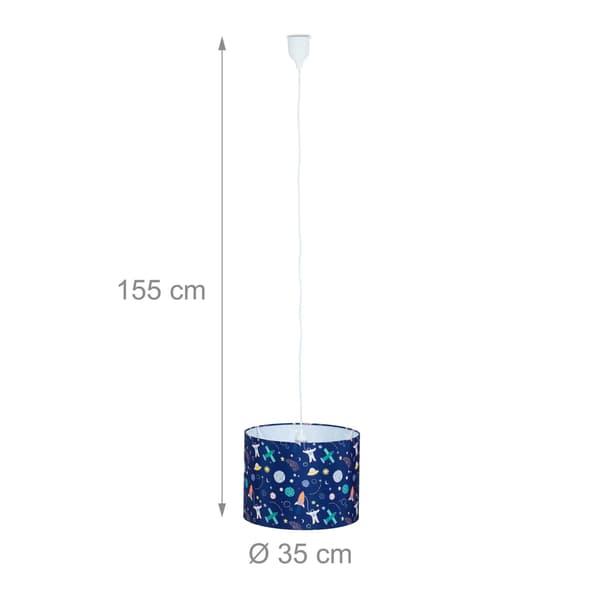 Hänglampa för barnrum Space