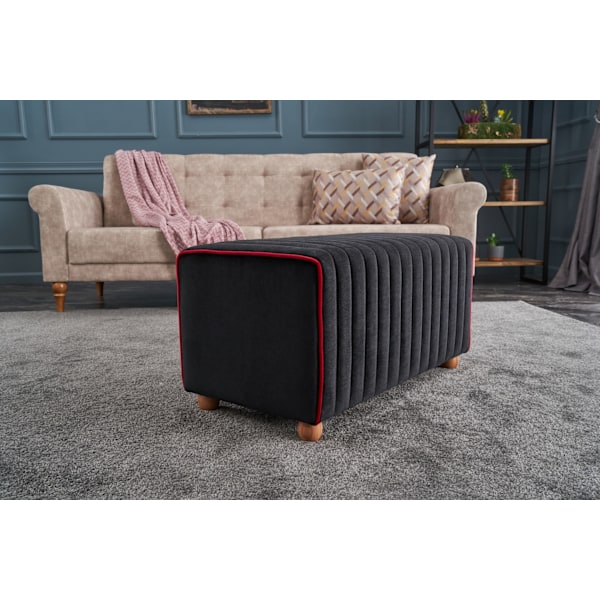 Pouffe Mabel Puf - musta