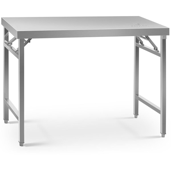 Laboratoriefoldebord i rustfrit stål 120 x 70 cm