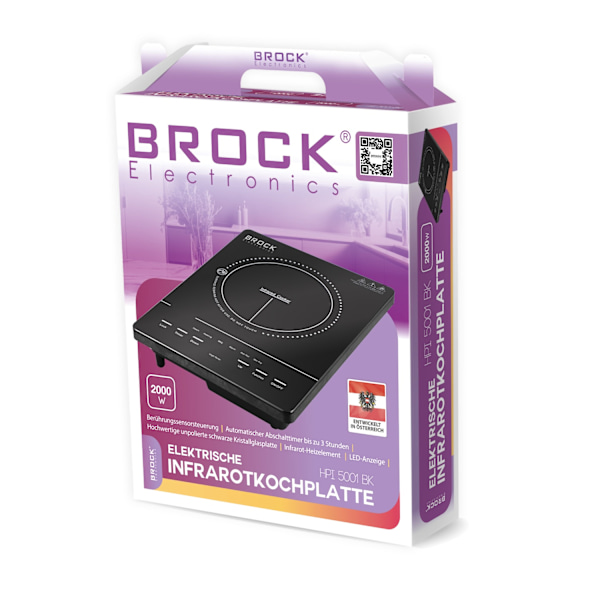 Elektrisk infraröd spis HPI 5001 BK 2000W