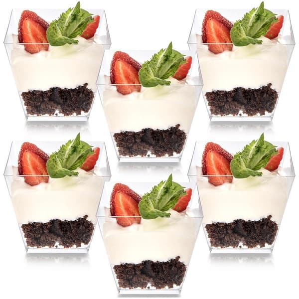 Dessertkoppset, 180 ml, Återanvändbara, 6 delar