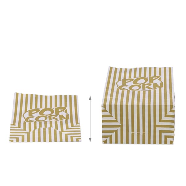 Retro popcorn kegle 144-pak