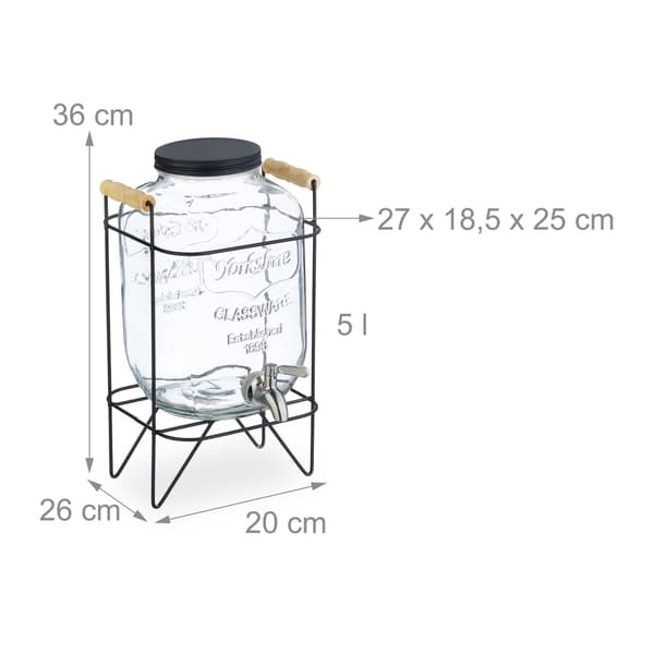 Dryckesautomat med stativ 5 L