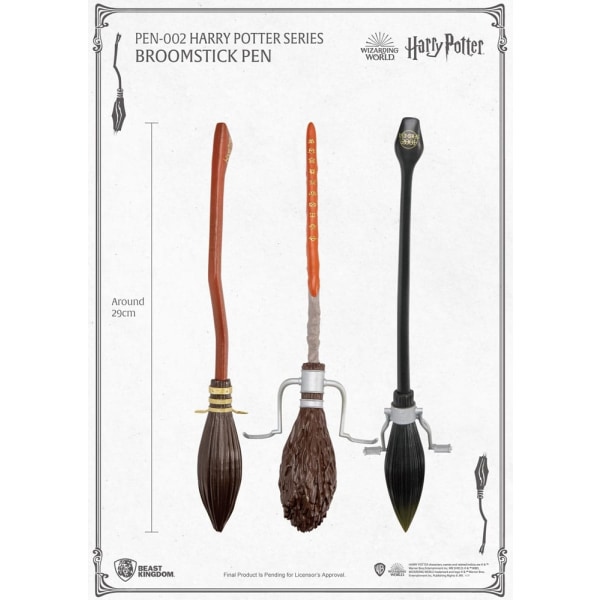 Harry Potter Pen Nimbus 2001 Kosteskaft 29 cm