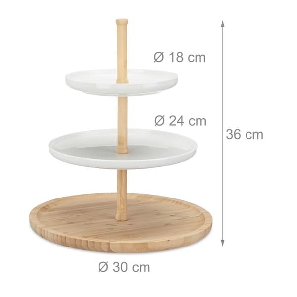 Etagere Bambu och keramik