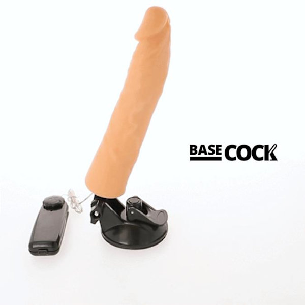 Basecock - Realistic Vibrator Remote Control Flesh 21 cm -O- 4 cm