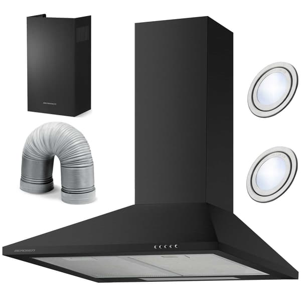 Elegant Emhætte 60 cm Berdsen BT-214 Sort
