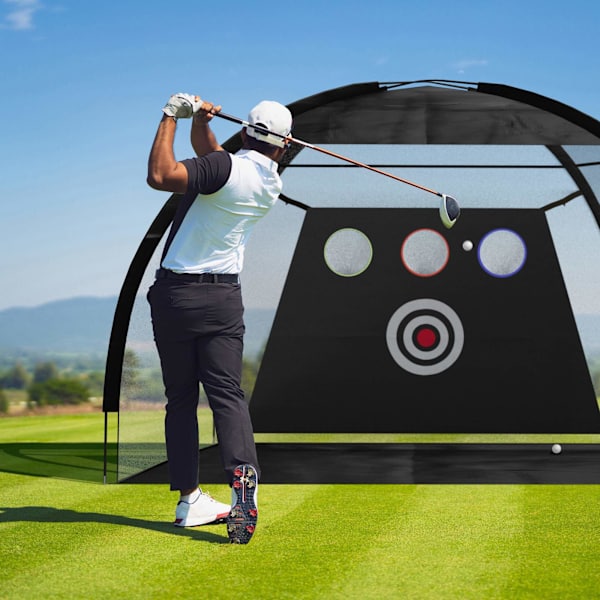 Sort træningsnet til golf