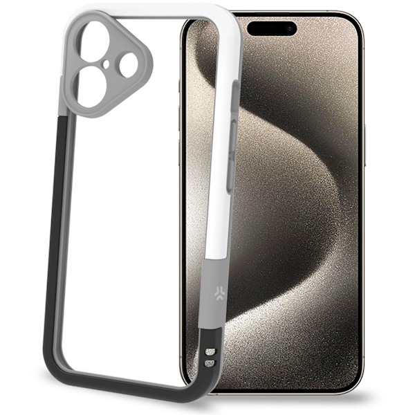 Bumper iPhone 16 Sort/Hvid