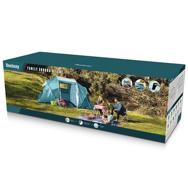 Familjetält 4man 4.60m x 2.30m x 1.85m