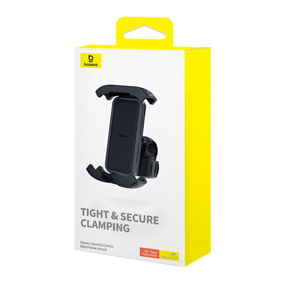 QuickGo cykeltelefonholder til styr, sort