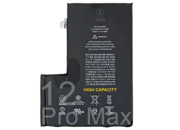 iPhone 12 Pro Max højkapacitetsbatteri - 4240mAh