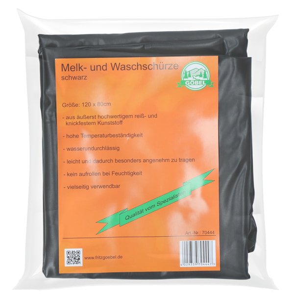 Malke- og vandforklæde multifunktionel Sort 80 x 120 cm