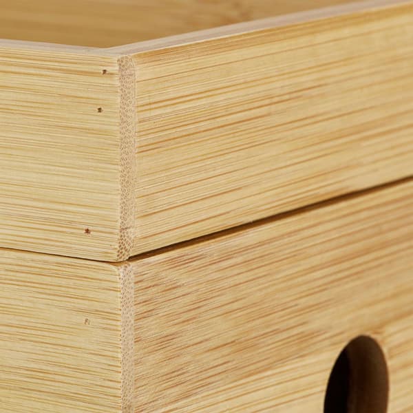 Kabelbox i bambu