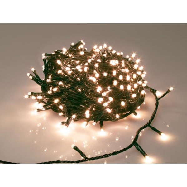 Immensity Light Led - Animeret - 40 M - 600 Arizona hvide lamper - Grøn ledning - Modulator - 31 V