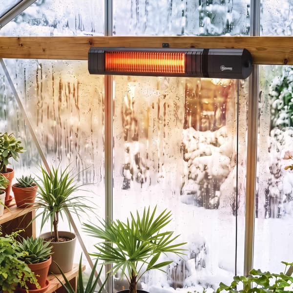 Hængende infrarød terrassevarmer, 2000W kulfiber, 9 niveauer
