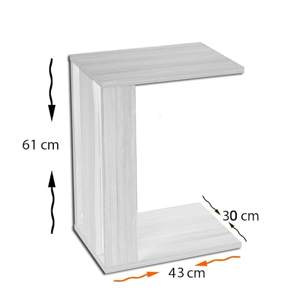 Sidebord Pasific C - Sort