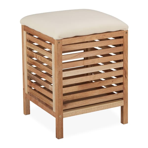 Pyykkikori, jossa istuin Walnut Wood