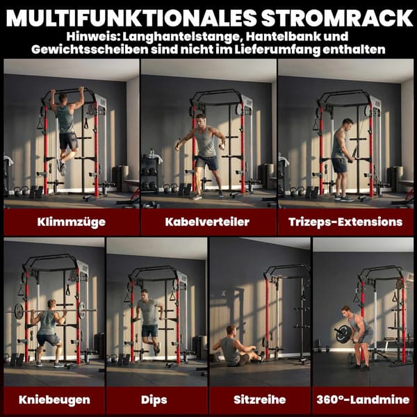 Smith Machine Power Cage med justerbart vajersystem